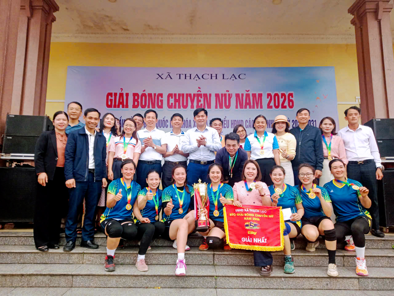 THẠCH LẠC TỔ CHỨC THÀNH CÔNG GIẢI BÓNG CHUYỀN NỮ NĂM 2026