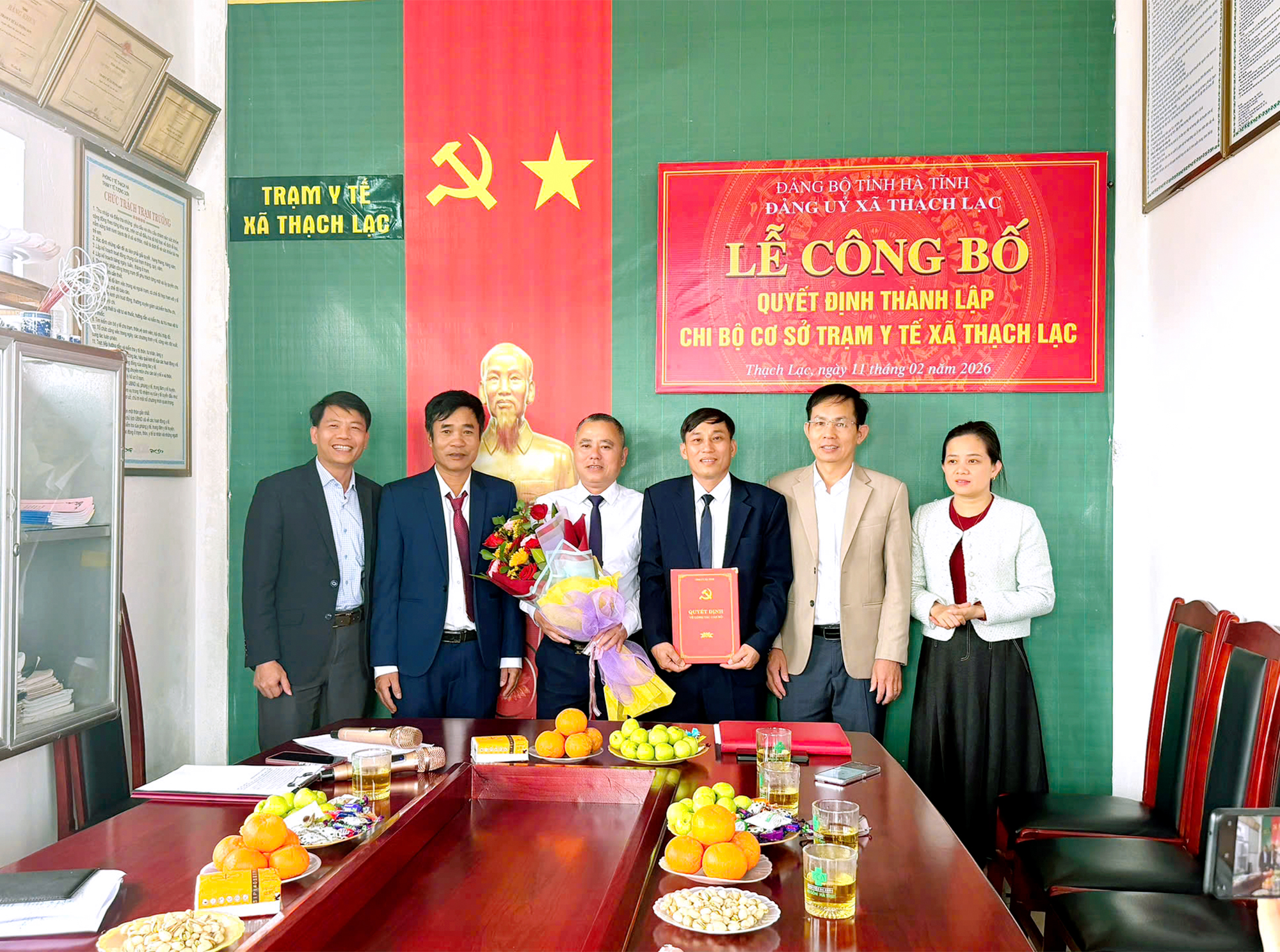 THÀNH LẬP CHI BỘ CƠ SỞ TRẠM Y TẾ XÃ THẠCH LẠC: DẤU MỐC QUAN TRỌNG TRONG CÔNG TÁC XÂY DỰNG ĐẢNG Ở CƠ SỞ