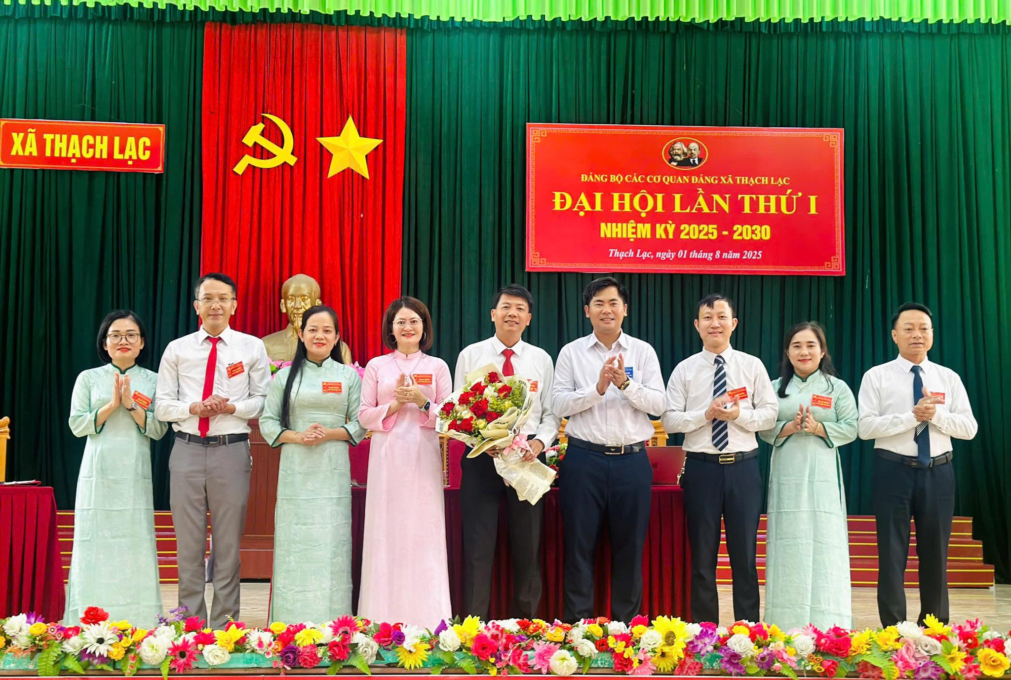 ĐẠI HỘI ĐẢNG BỘ CÁC CƠ QUAN ĐẢNG XÃ THẠCH LẠC LẦN THỨ NHẤT, NHIỆM KỲ 2025-2030: DẤU MỐC QUAN TRỌNG TRONG CÔNG TÁC XÂY DỰNG ĐẢNG