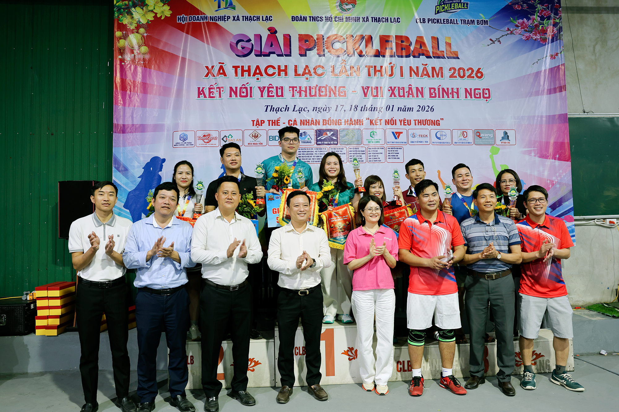 GIẢI PICKLEBALL XÃ THẠCH LẠC LẦN THỨ NHẤT NĂM 2026 QUYÊN GÓP 50 TRIỆU ĐỒNG ỦNG HỘ QUỸ “VÌ NGƯỜI NGHÈO”.