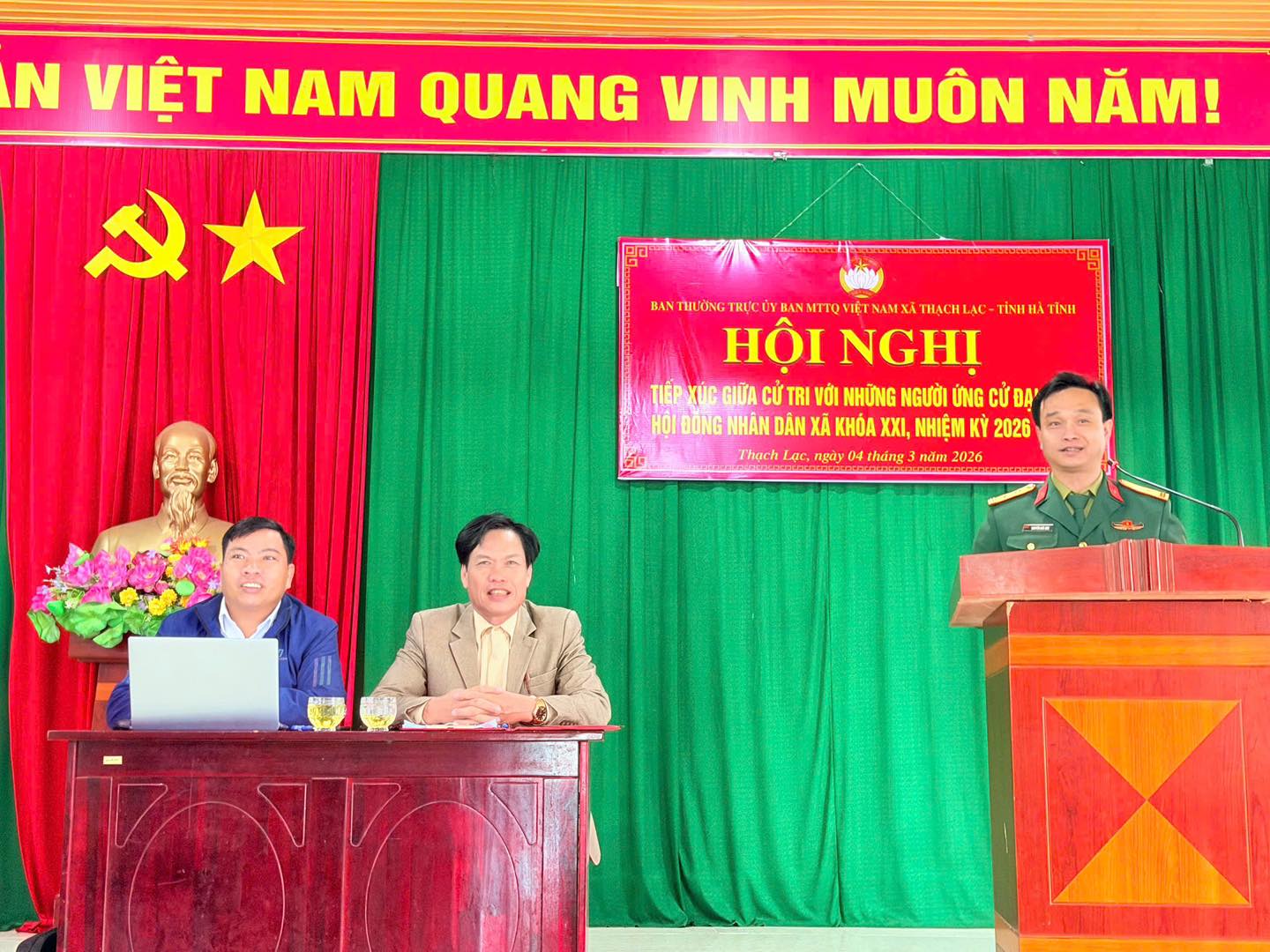 HỘI NGHỊ TIẾP XỨC CỬ TRI TẠI THÔN THANH QUANG