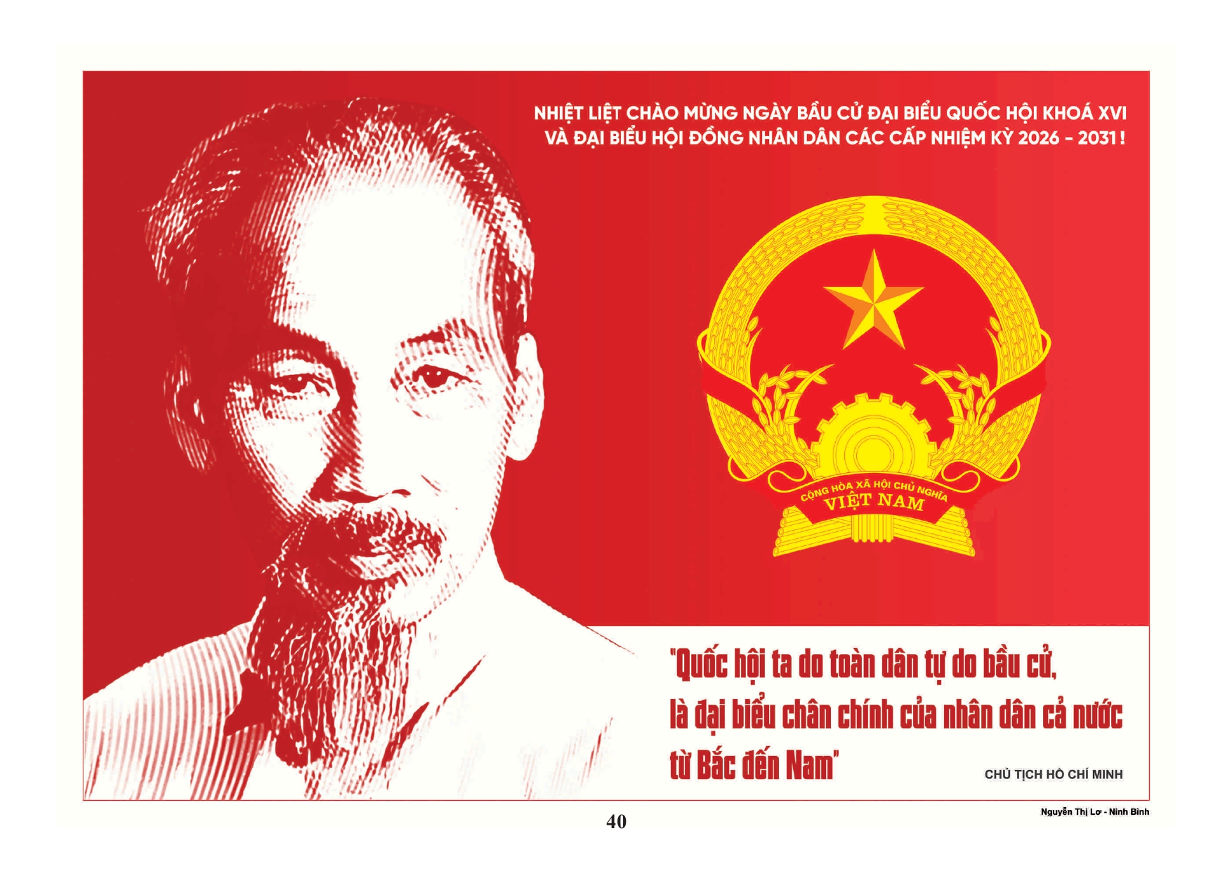 MỘT SỐ NỘI DUNG CẦN BIẾT TRONG CUỘC BẦU CỬ ĐẠI BIỂU QUỐC HỘI KHOÁ XVI VÀ ĐẠI BIỂU HĐND CÁC CẤP NHIỆM KỲ 2026-2031