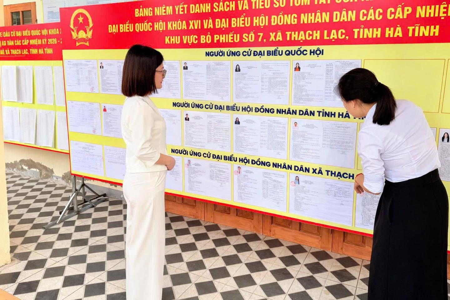 HOÀN THÀNH VIỆC NIÊM YẾT DANH SÁCH CỬ TRI