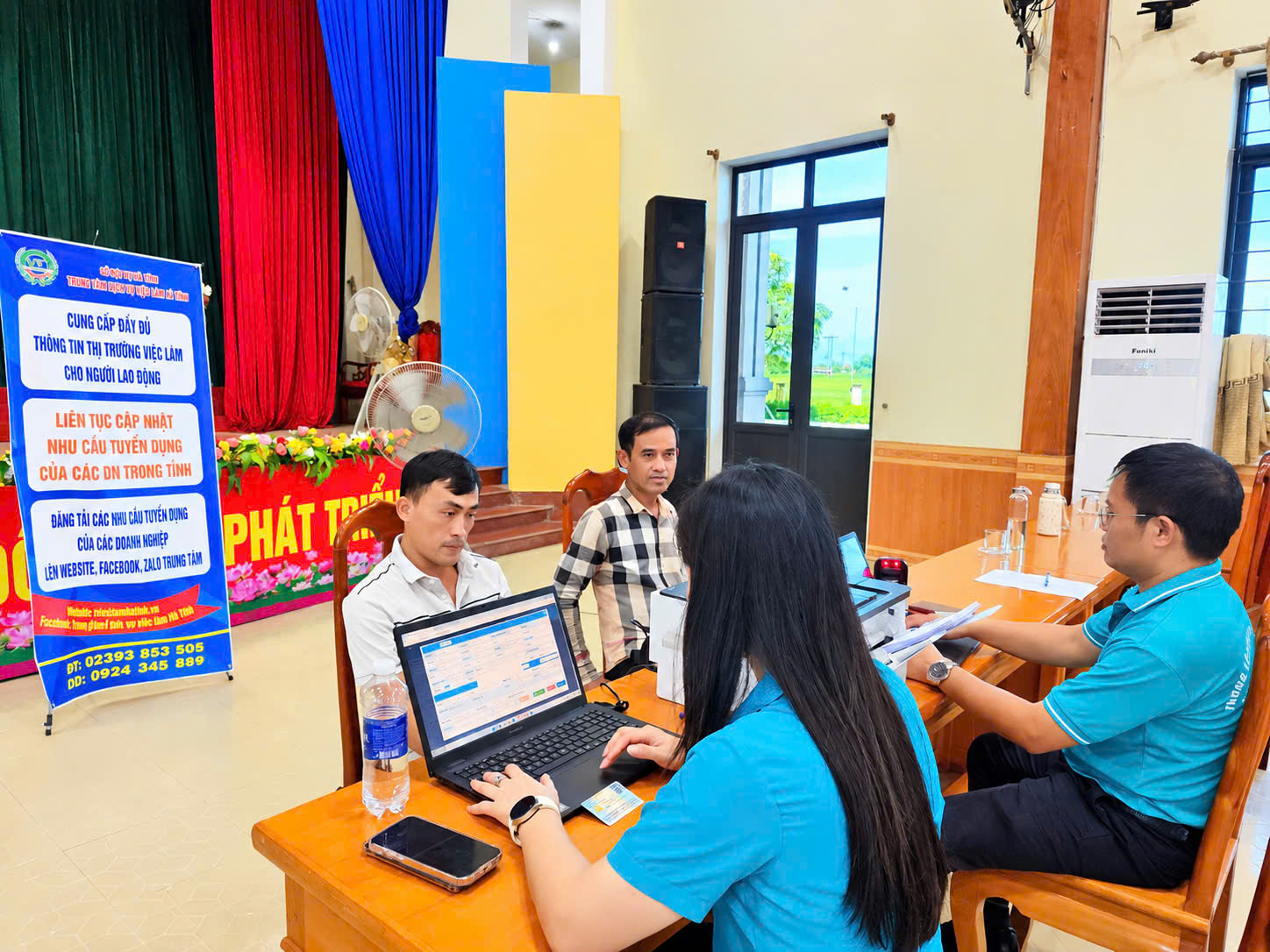 Xã Thạch Lạc kết nối việc làm đến với người lao động.