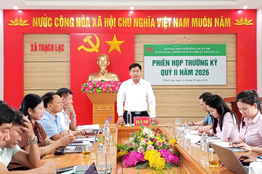 Thạch Lạc nâng cao hiệu quả tín dụng chính sách, góp phần bảo đảm an sinh xã hội 