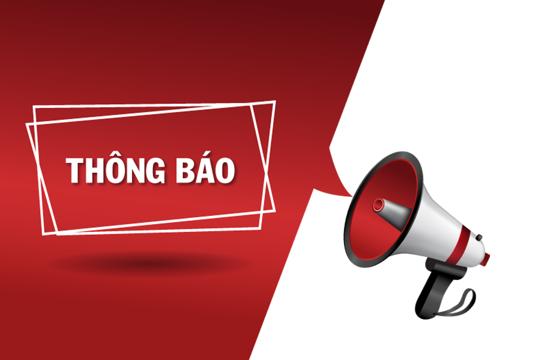 THÔNG BÁO Về việc niêm phong và mở miệng thùng phiếu đấu giá quyền sử dụng đất 