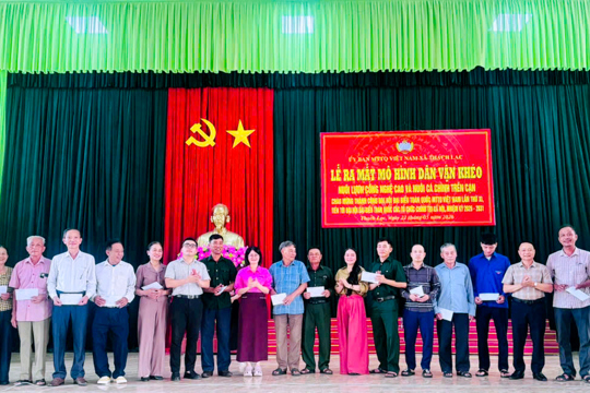 Ra mắt mô hình “Dân vận khéo” trong phát triển kinh tế tại xã Thạch Lạc