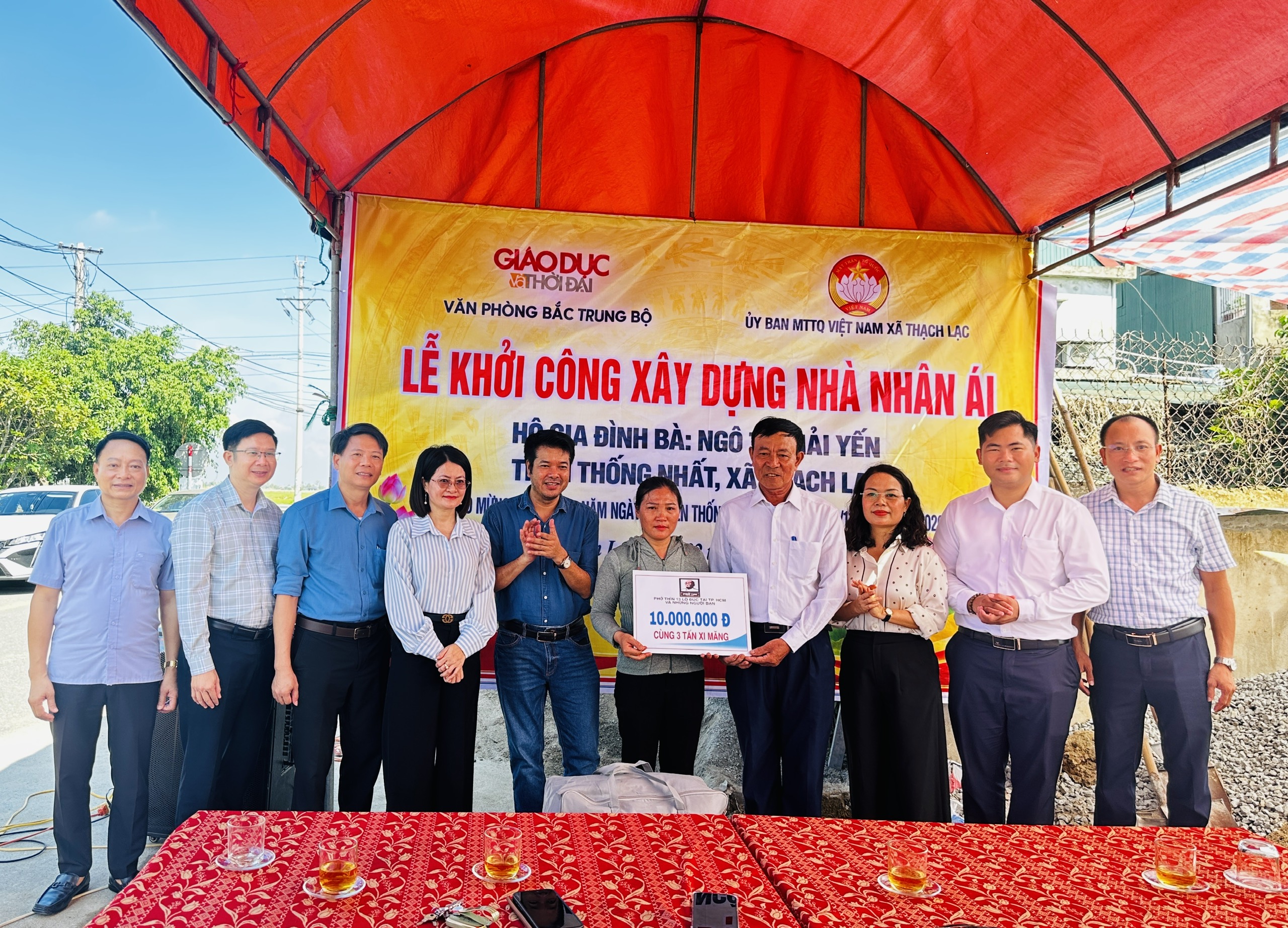 Khởi công xây dựng nhà nhân ái cho hộ nghèo tại thôn Thống Nhất