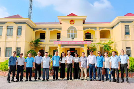 Xã Thạch Lạc làm việc với Hội Khoa học Kinh tế tỉnh về phát triển kinh tế - xã hội 