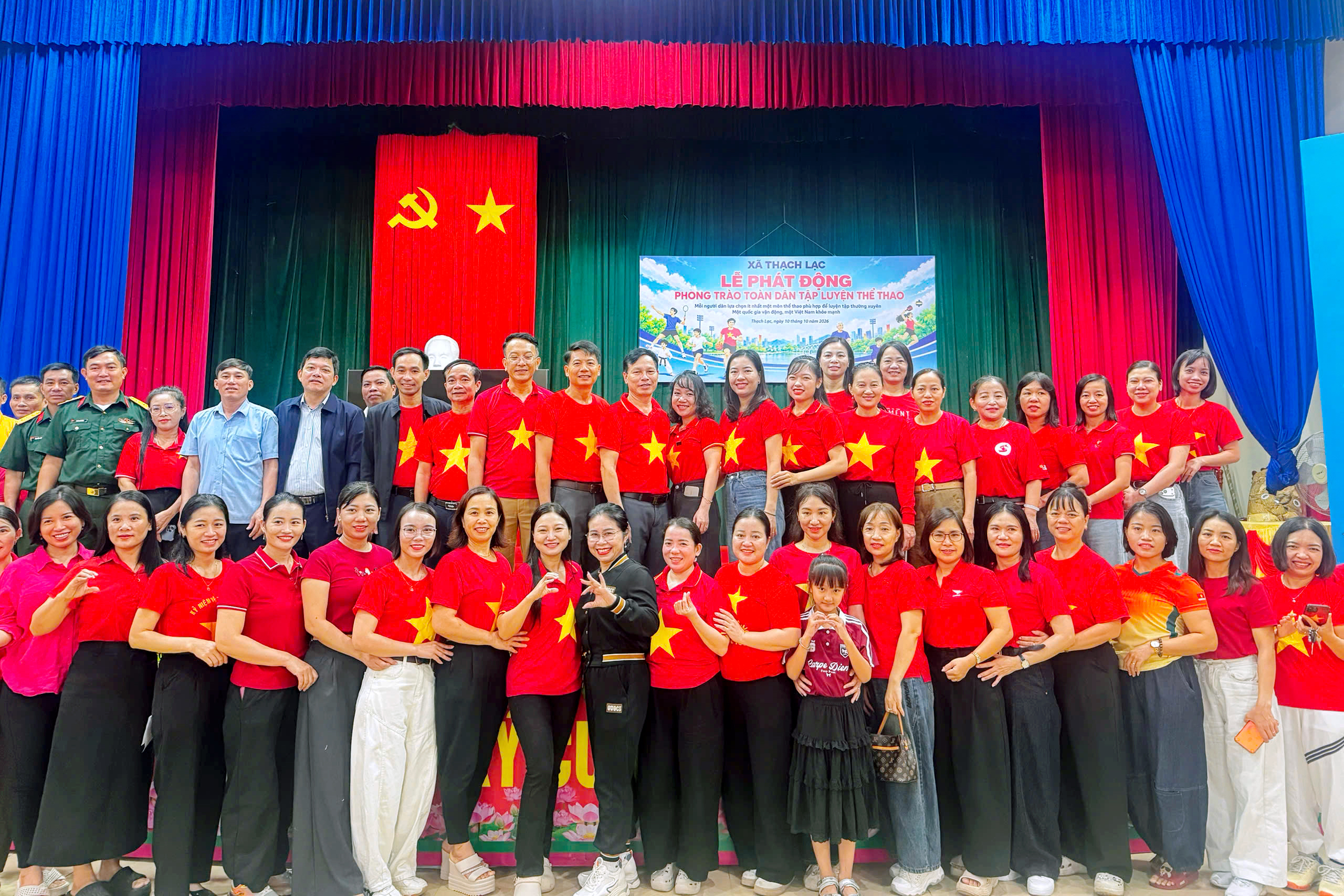 Thạch Lạc phát động phong trào toàn dân tập luyện thể dục, thể thao năm 2026